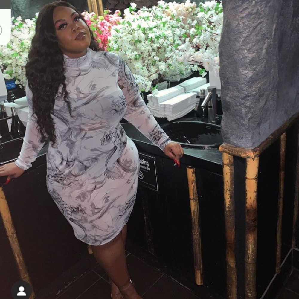 Kahaleesi vibe mesh midi dress